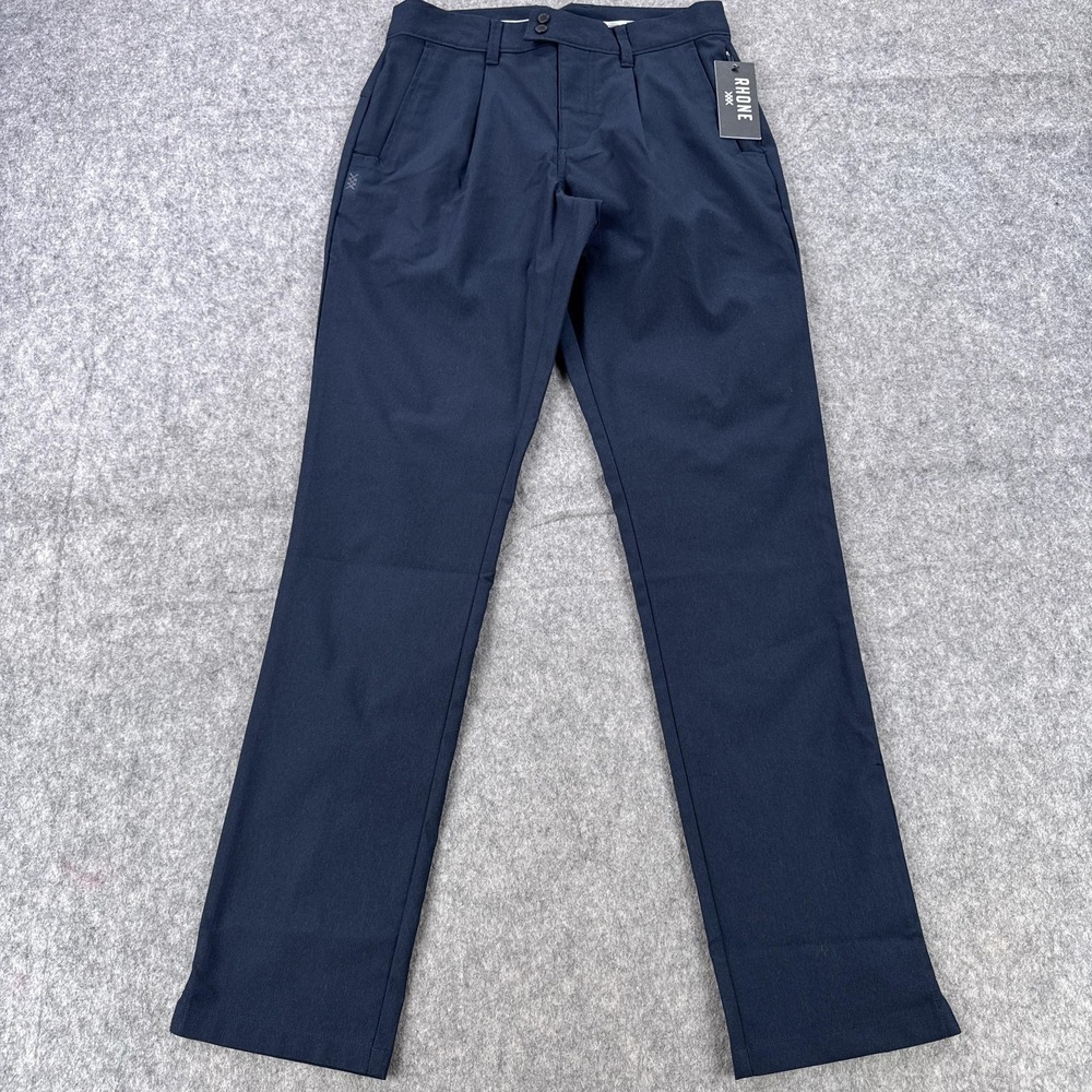 Rhone Golf Tour Trouser Pants Mens 28x32 True Navy Performance Stretch DWR Golf